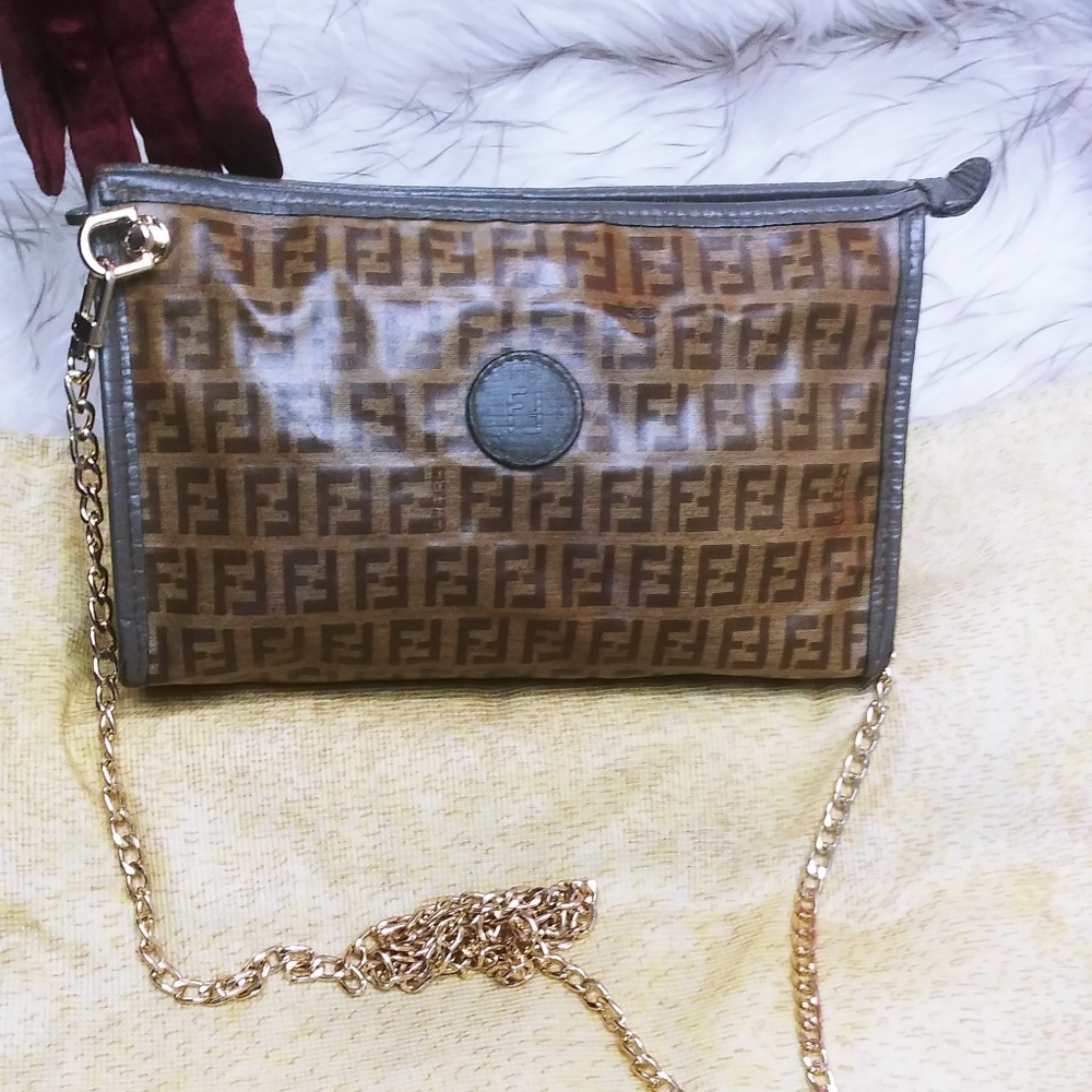 ❗SALE❗ CLUTCH-CROSSBODY FENDI ZUCCA  🔼 - Picture 3 of 16